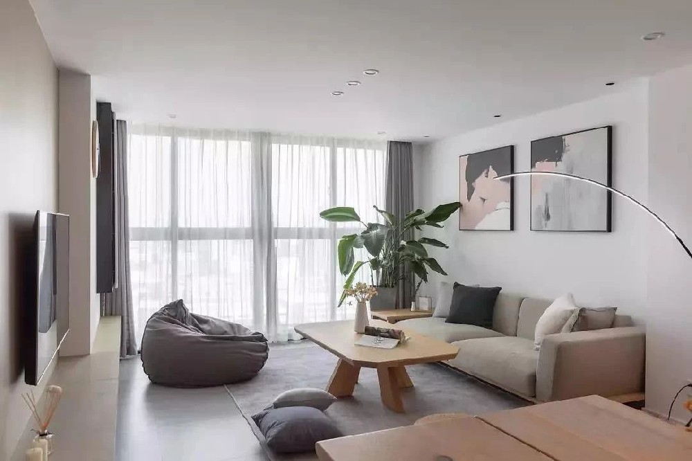 120㎡日式+北歐開放式布局，粉色調(diào)清新文藝，享受舒適生活
