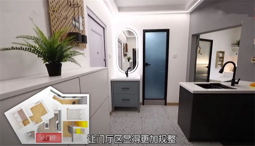 49㎡居室內(nèi)全是多邊形！三角廚房真少見(jiàn)
